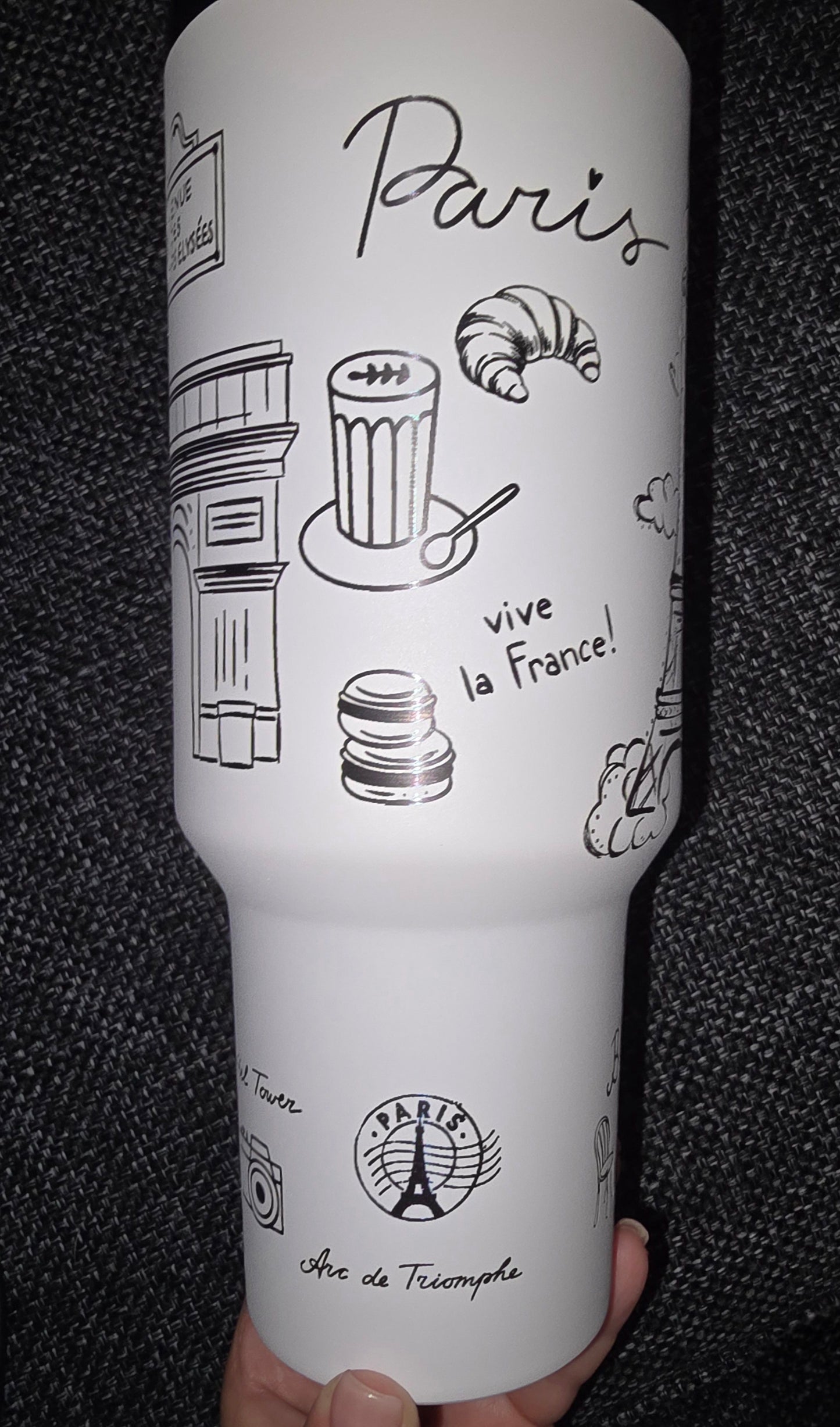 40 oz PARIS souvenir Tumbler