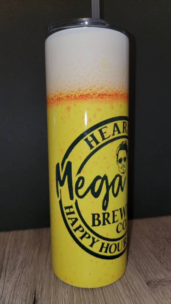 Mega Pint Beer, Hearsay Brewing Co 20oz insulated tumbler!