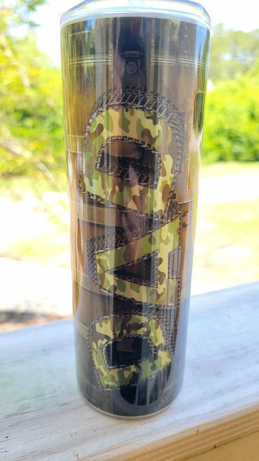 Military Dad 20oz insulated tumbler!