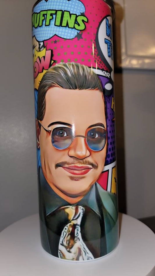 Depp Color Pop Cartoon Court 20oz insulated tumbler!