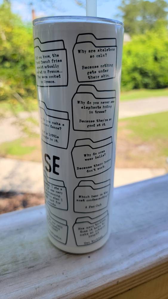 Dad Jokes 20oz insulated tumbler!