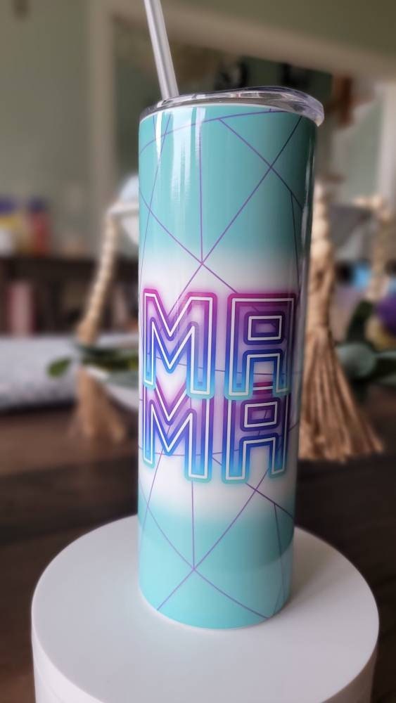 Miami Vice Mama 20 oz Tumbler, custom created, fast weekly shipping!