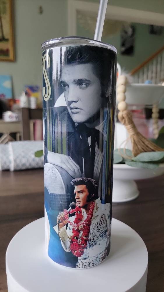 Elvis Stainless Steel 20 oz Tumbler, custom created, fast weekly shipping!