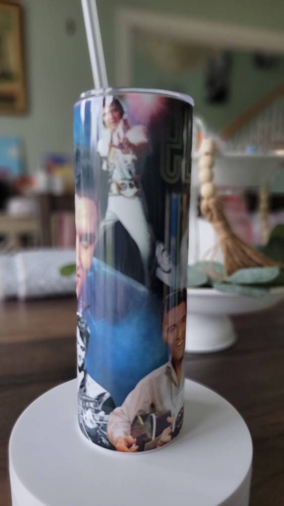 Elvis Stainless Steel 20 oz Tumbler, custom created, fast weekly shipping!