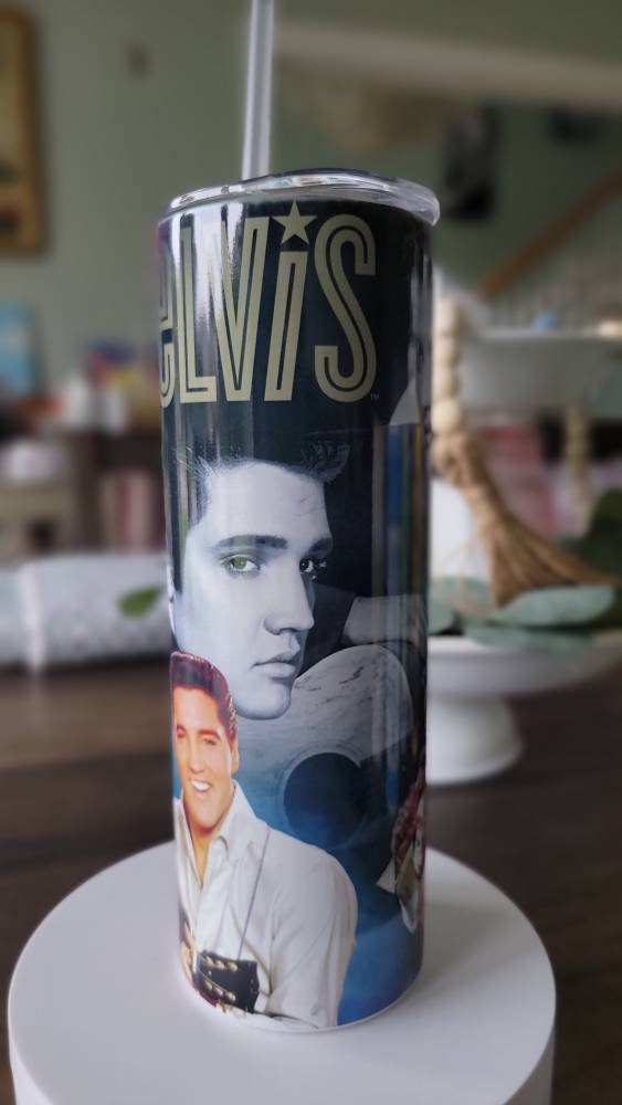 Elvis Stainless Steel 20 oz Tumbler, custom created, fast weekly shipping!