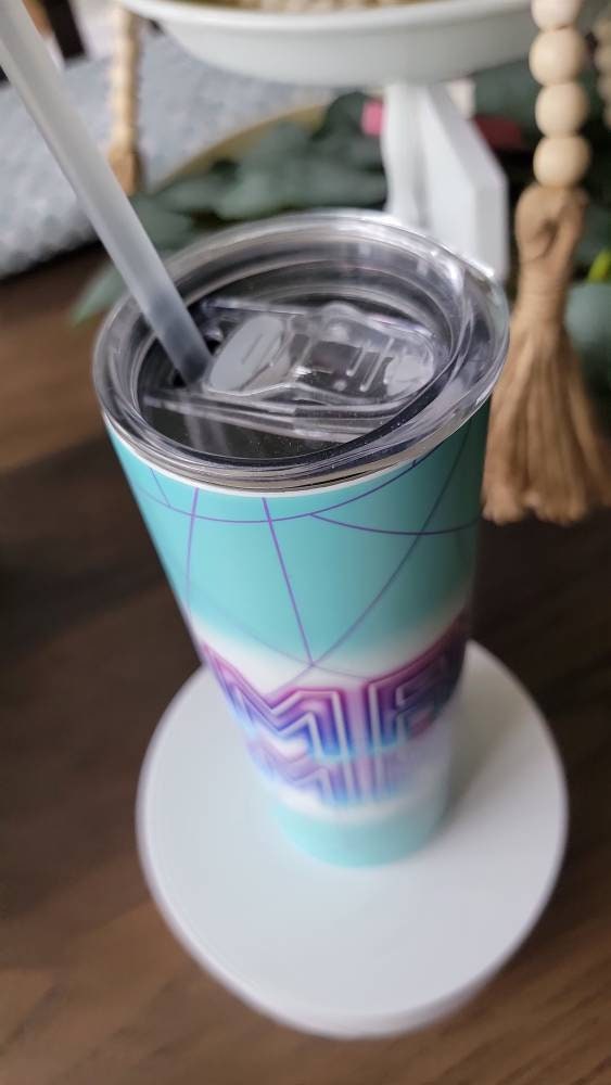 Miami Vice Mama 20 oz Tumbler, custom created, fast weekly shipping!