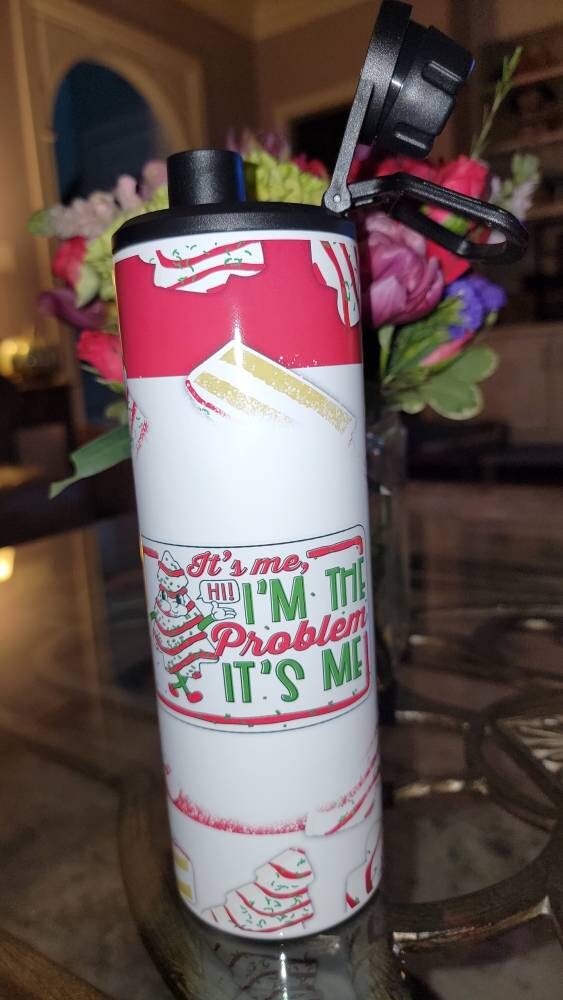 Anti-Hero Christmas Tree Cake 20 oz Sport Tumbler with dual lids!