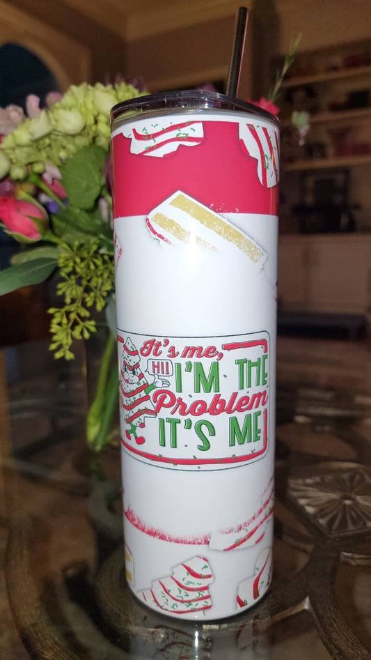 Anti-Hero Christmas Tree Cake 20 oz Sport Tumbler with dual lids!