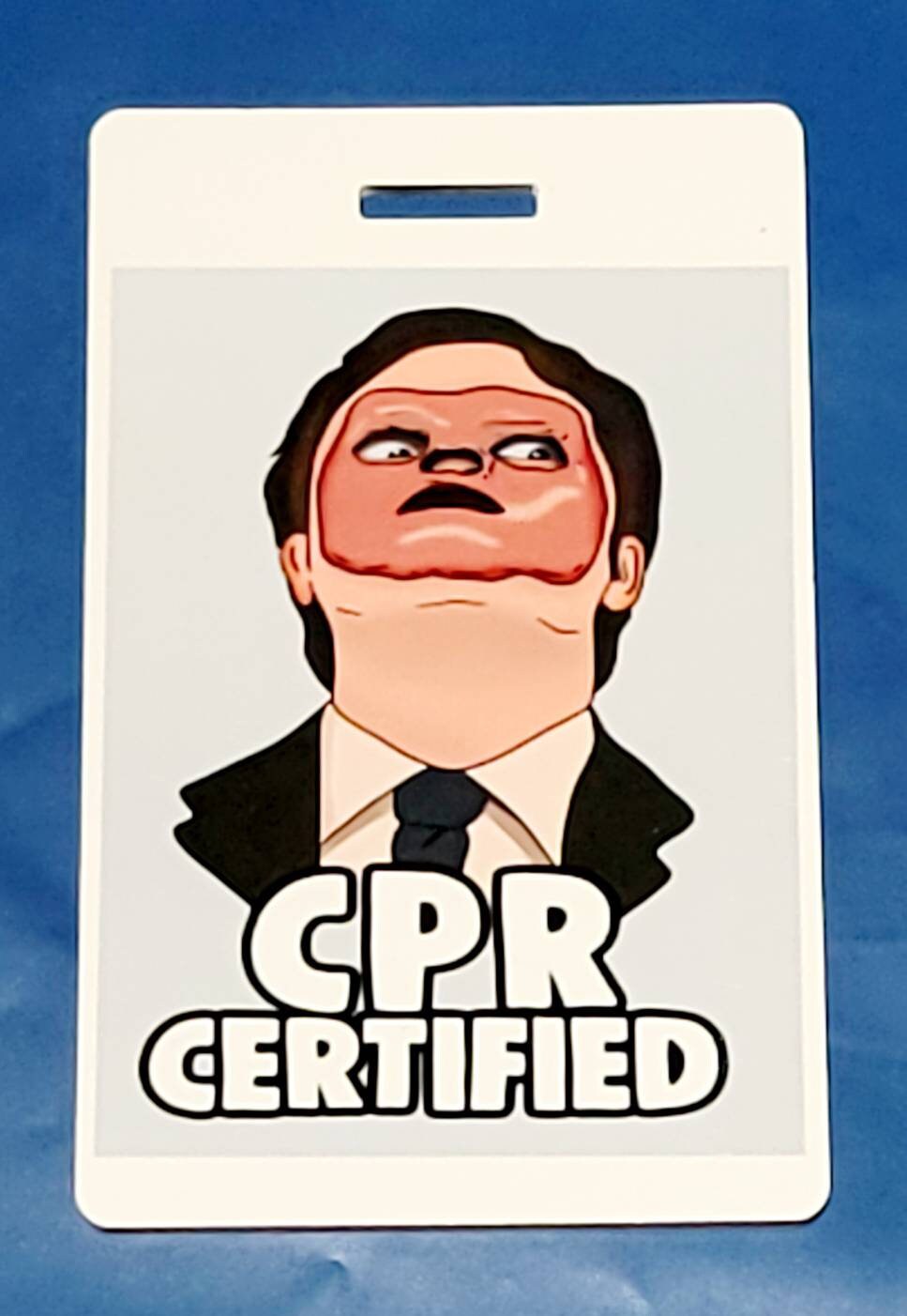 Office CPR Certified luggage, identifier tag!