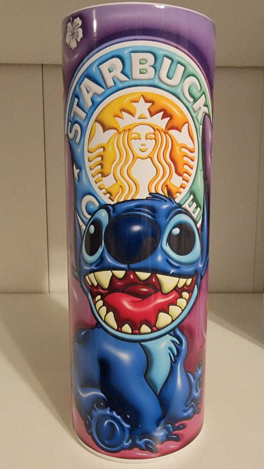 STITCH 3D puff look 20oz skinny tumbler