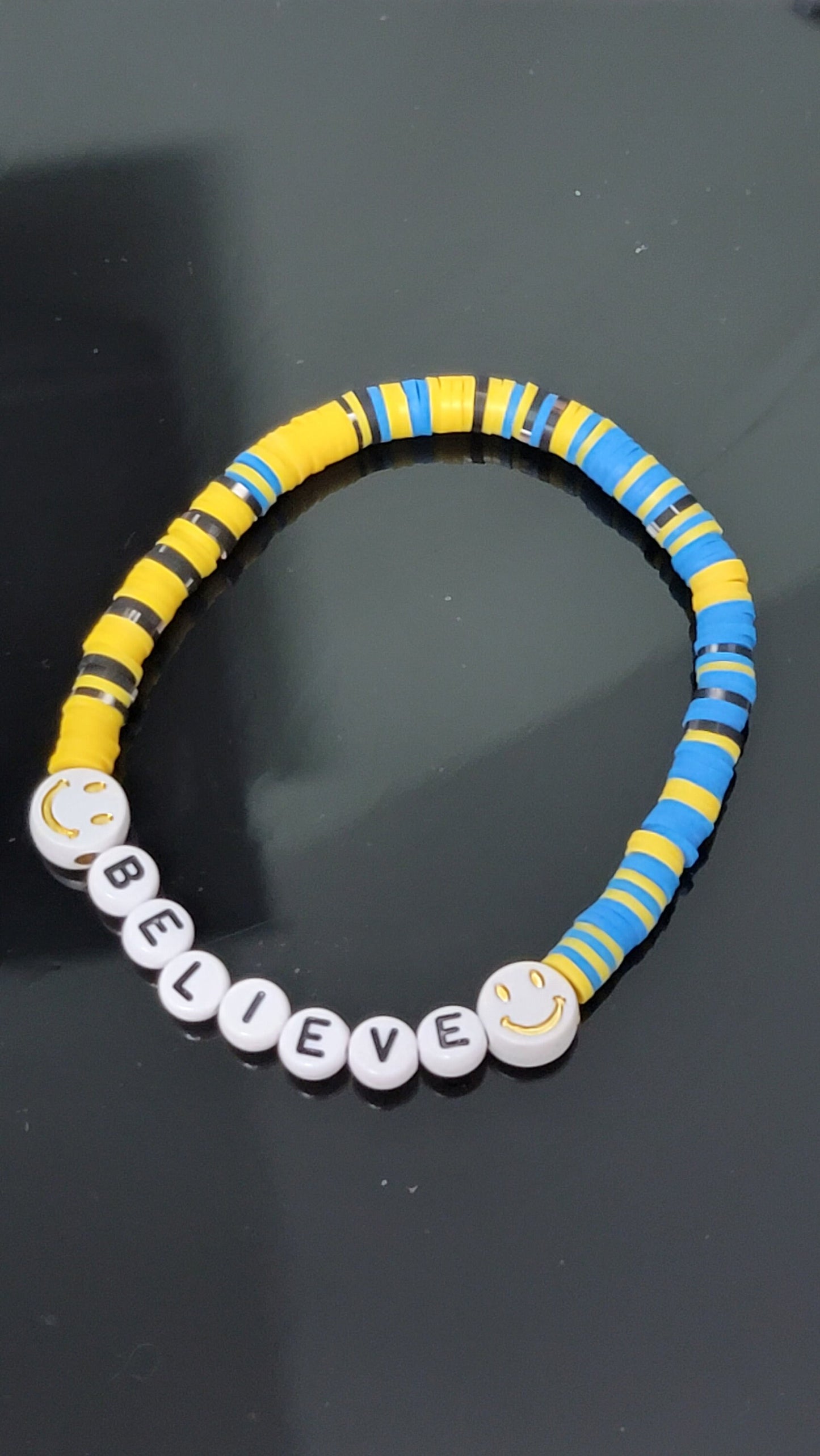 BELIEVE Size B bracelet with mixed colors! **Size B is for larger wrist sizes, men's sizes, ect.