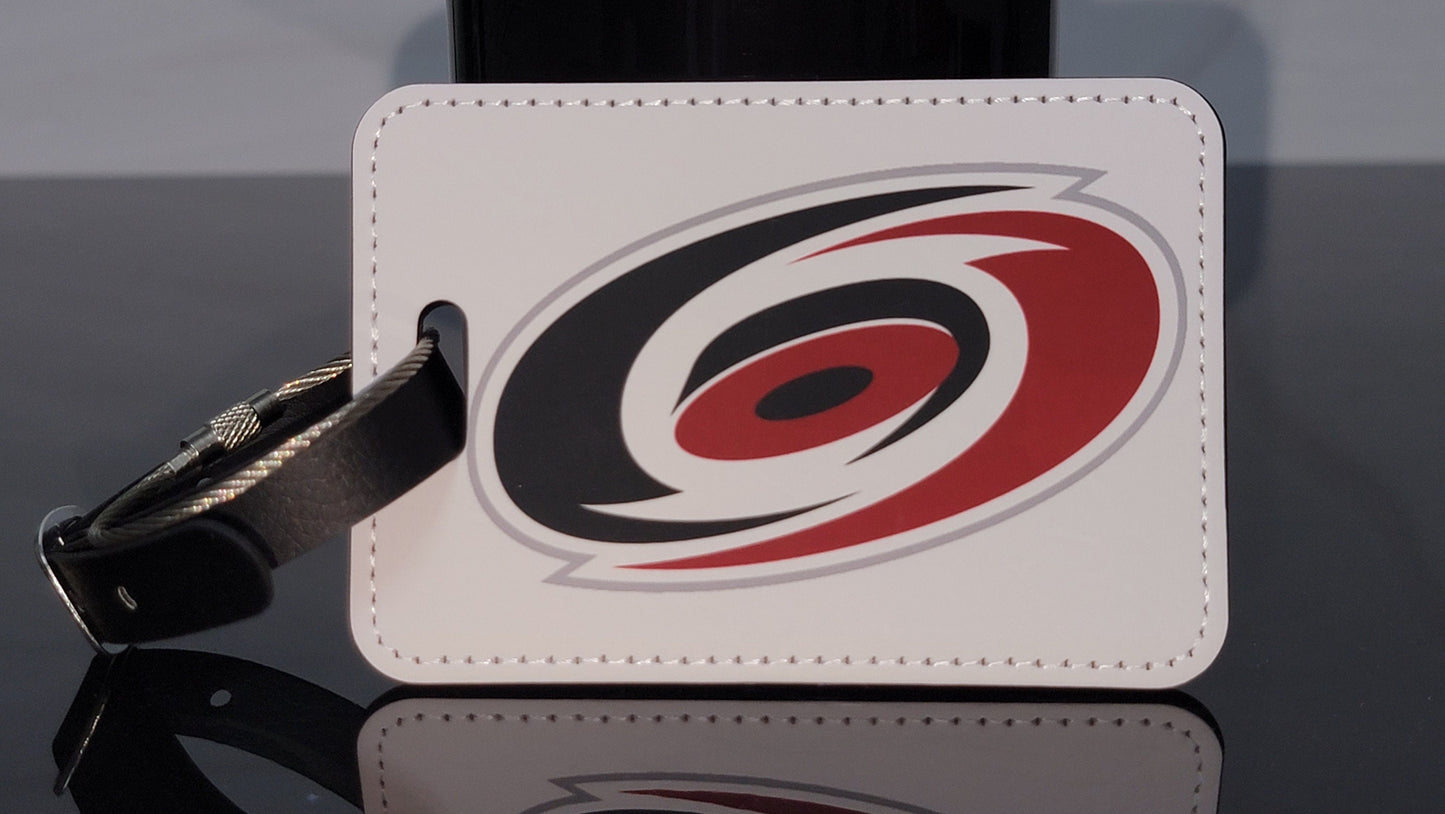 Go Canes (planet friendly faux leather) luggage, identifier tag!