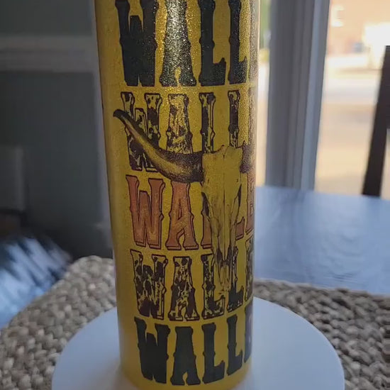 Country Man Gold Glitter 20 oz Tumbler, custom created, fast weekly shipping!