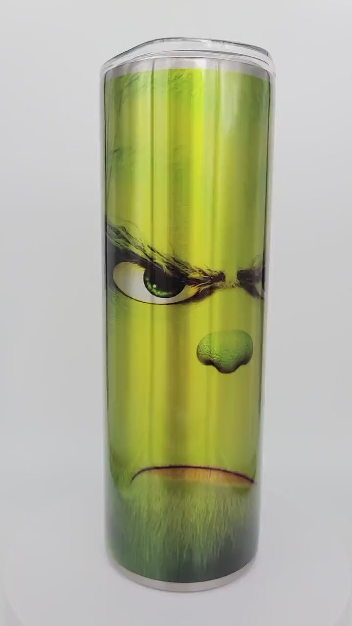 Green Guy face, Stainless Steel Tumbler20 oz Tumbler!