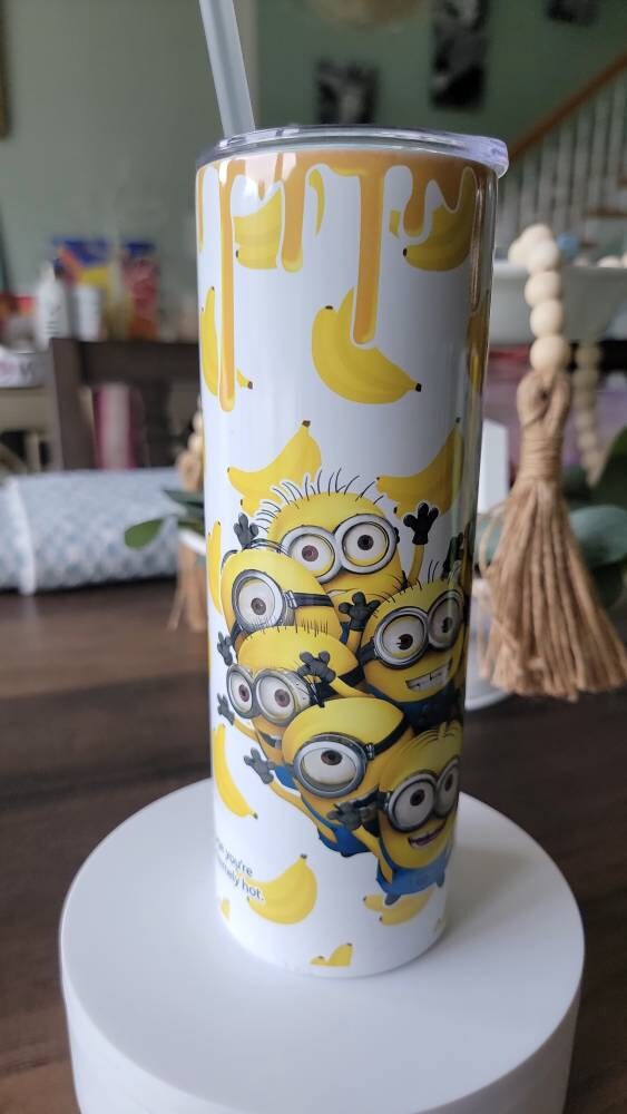 Yellow guys Coffee Stainless Steel 20 oz Tumbler, custom created, fast weekly shipping!