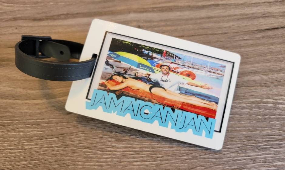 Office luggage, identifier tag (Jamaican Jan)!