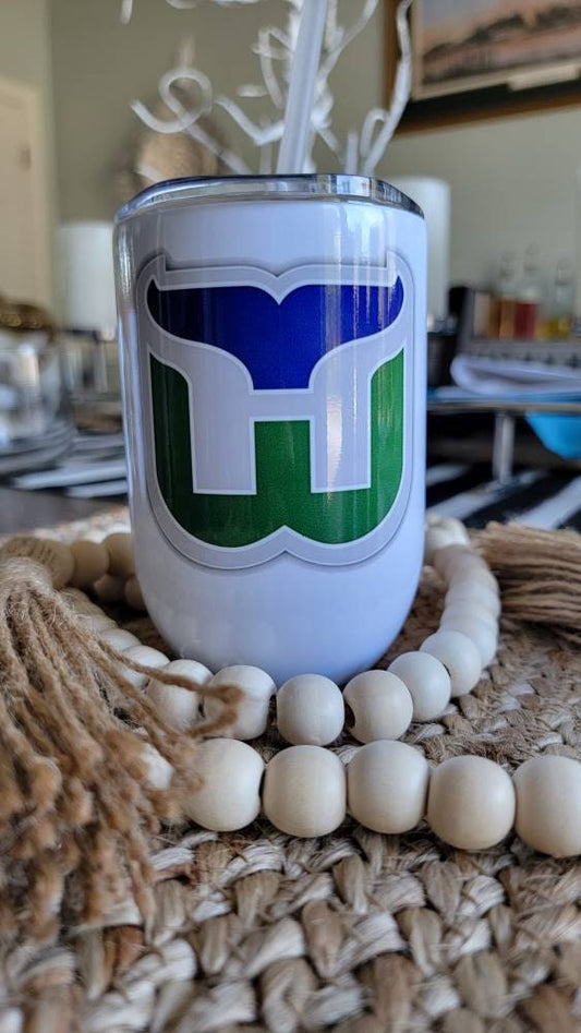 Whalers Emblem 12oz Wine Tumbler