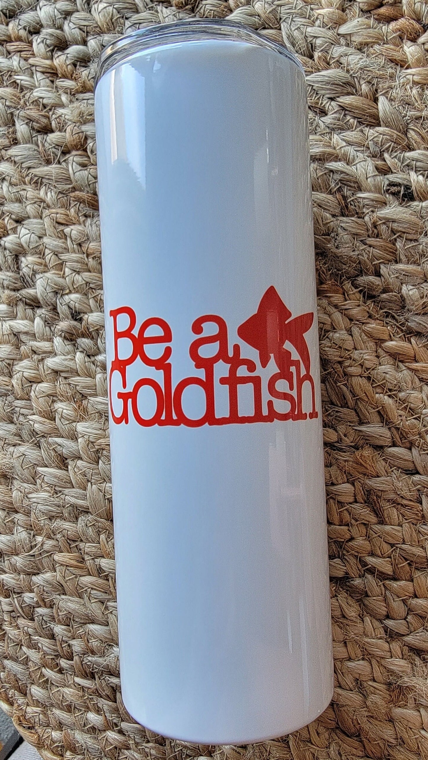 TL-GOLDFISH With Quote: Best Coach motto captured on one tumbler cup! No Vinyl, Smooth Sublimation ink only on this beauty!