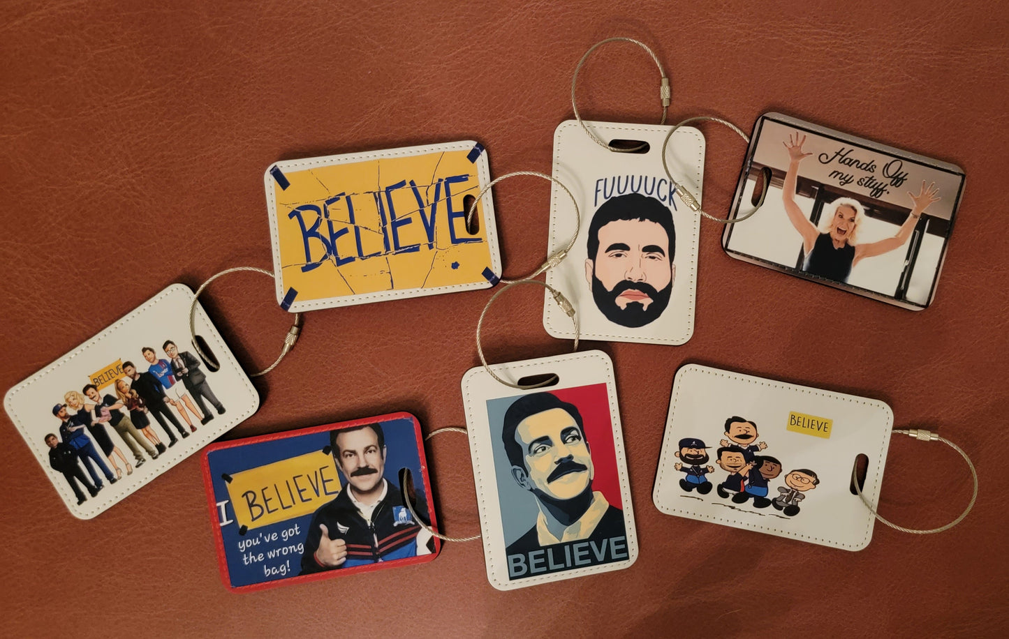 LEATHER TL Character Crew luggage, identifier tag (Believe)!